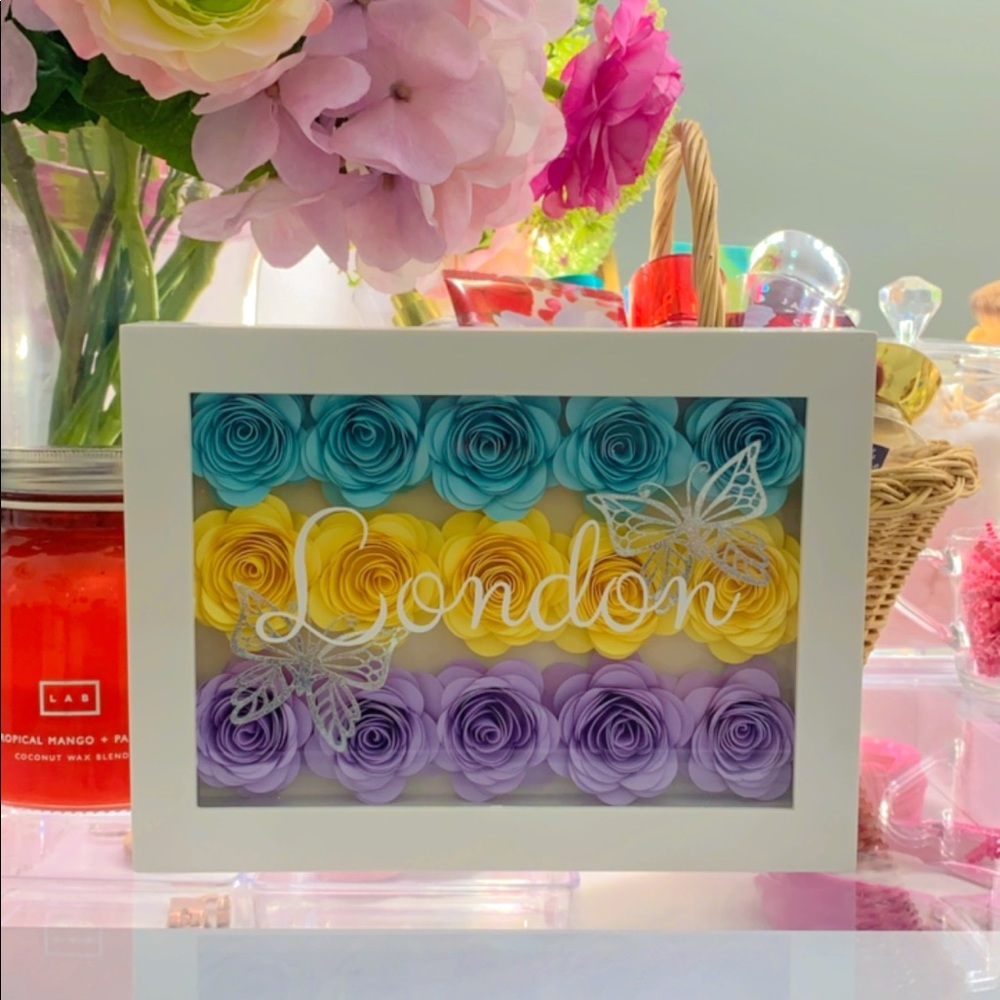 Flawers personalized frame. 🎀